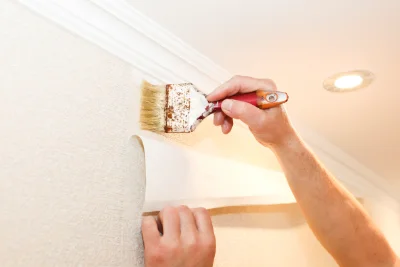 Pose de papier peint à Rampan — revêtements muraux et toiles de verre